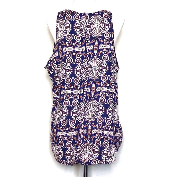 Kenar Asymmetrical SheerSleeveless Top Medium - Picture 7 of 7